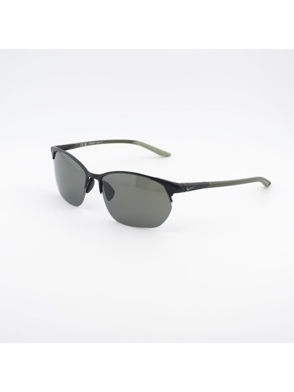 NIKE MODERN METAL ZONE N IU3289X 011 Sunglasses Back Square Frame, Green Lenses